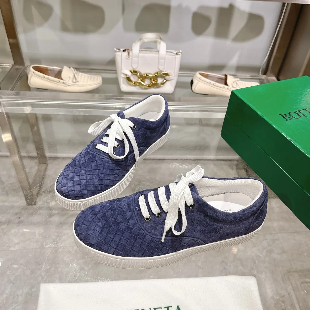 [BV] Top P: 740💰Size for couples: 35-44 (Female 40, Male 38 45, custom-made and non-returnable) Bottega Veneta classic woven strap casual shoes are made of imported high-quality materials, [Rose][Rose]! Purely hand-woven and operated, the original board is reproduced one-to-one! quality assurance!